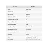 Brilliant Cut Diamond 14K Solid White Gold Solitaire with Accents Ring Jewelry