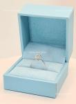 Diamond 14K Solid White Gold Determined Lady Engagement Solitaire Ring Jewelry