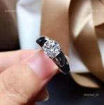 14K Solid White Gold April Lab Grown Diamond Solitaire Mother's Day Ring Jewelry
