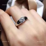 14K Solid White Gold April Lab Grown Diamond Solitaire Mother's Day Ring Jewelry
