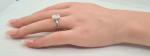 Diamond 14K Solid White Gold Determined Lady Engagement Solitaire Ring Jewelry