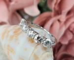 2 CTW Round Lab Created Diamond 14k White Gold Plated 925 Band Engagement Ring