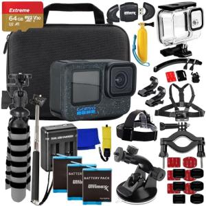 GoPro HERO12 Bundle with Accessories and Memory Card