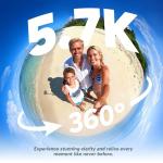 AKASO 360° Action Camera - 5.7K Video & AI Tracking