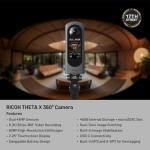 Ricoh Theta X 360° Camera with 128GB Memory Card