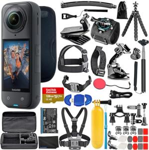 Insta360 X5 Waterproof 8K 360° Camera Bundle