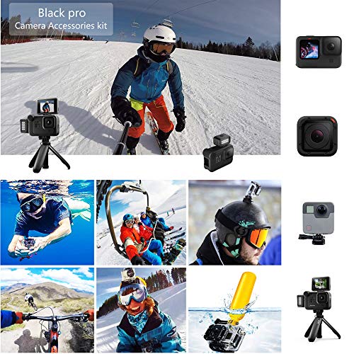 Black Pro Camera Accessory Kit for GoPro Hero 8