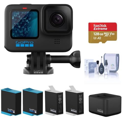 GoPro HERO10 - 4 Extra Battery, Charger, 128GB
