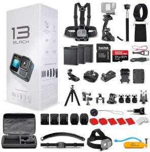 GoPro HERO13 Black with Accessories and Extra Batteries