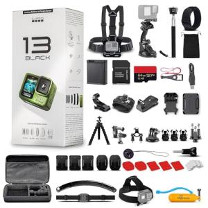 GoPro HERO13 Waterproof Action Camera Bundle with Accessories