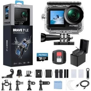 AKASO Brave 7 LE 4K Action Camera Bundle