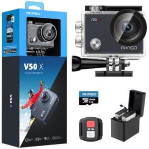 AKASO V50X 4K WiFi Action Camera with Accessories