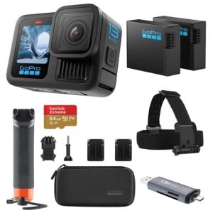 GoPro HERO13 Black Accessory Bundle with Case & Mounts