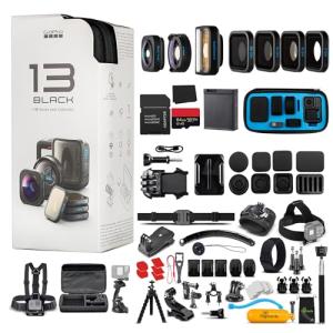 GoPro HERO13 Waterproof Action Camera Bundle with Accessories