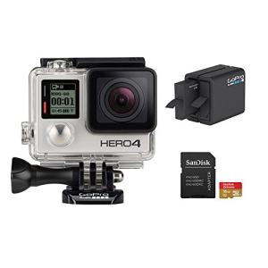GoPro Hero 4 Silver 12MP Waterproof Action Camera Bundle