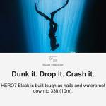 GoPro HERO7 Black Action Camera with Extra Battery