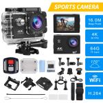 4K Waterproof Action Camera with Wifi Remote