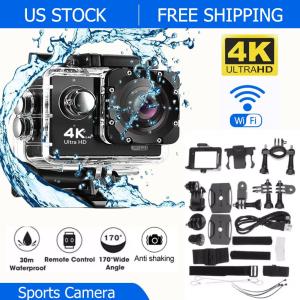 4K Waterproof Action Camera with WiFi Remote