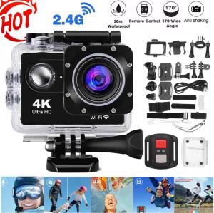 4K Waterproof Action Camera with Remote and Wifi