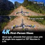 Waterproof 360 Action Camera with 5.7K Video