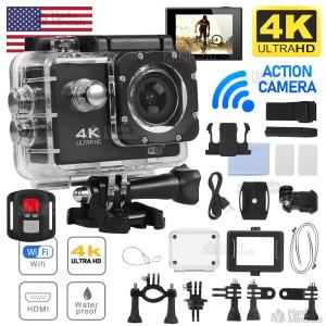 4K Waterproof Action Camera with Wifi and Remote