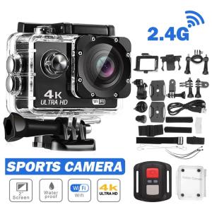 4K Waterproof Action Camera with Wifi Remote