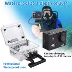4K Waterproof Action Camera with WiFi & Remote
