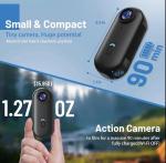 128GB 4K Mini Body Camera – Hands-Free Action Cam