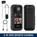 2.7K WiFi Sports Action Camera and Video Recorder