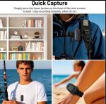 128GB 4K Mini Body Camera – Hands-Free Action Cam