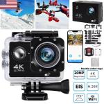 4K Waterproof Action Camera with Wifi Remote