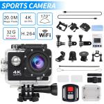 4K Waterproof Action Camera with Wifi Remote