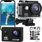 4K Waterproof Action Camera with Wifi Remote