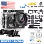 4K Waterproof Action Camera with WiFi Remote