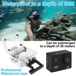 4K Waterproof Action Camera with Wifi Remote