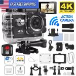 4K Waterproof Action Camera with Remote Control