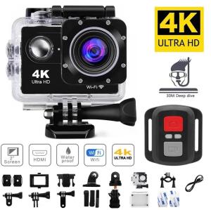 4K Waterproof Action Camera with Wifi Remote