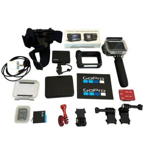GoPro Hero 8 Black Camera + Huge Accessory Bundle Lot Underwater Tripod NEW