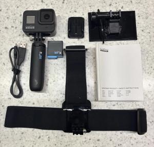 GoPro Hero 8 Black Bundle w/ Extra Batteries, Tripod, and Accessories