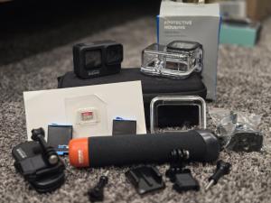GoPro HERO9 Black. With 2 Batteries, Case, And Accessories. No Scratches/damage