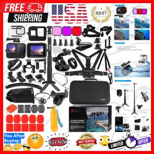 GoPro Accessories Kit with Waterproof Housing & Selfie Stick