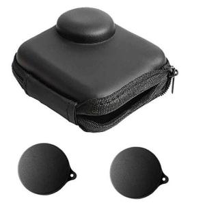 Mini Storage Bag Case for GoPro MAX Waterproof 360 Camera + Rubber Lens Cap 