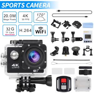 4K Waterproof Action Camera with WiFi Remote