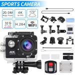4K Waterproof Action Camera with WiFi Remote