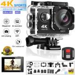 4K Waterproof Action Camera with WiFi Remote