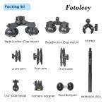 360 Camera Suction Cup Car Mount Kit for Insta360 X4/X3/Ace Pro/Go 3 & Gopro Max