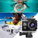 4K Waterproof Action Camera with WiFi Remote