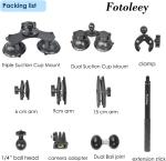 360 Camera Suction Mount for Insta360 and GoPro