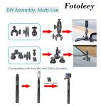 360 Camera Suction Cup Car Mount Kit for Insta360 X4/X3/Ace Pro/Go 3 & Gopro Max