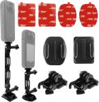 Flexible Adhesive Mount with Go Pro Extension Arm for Insta 360 X4 X3 X2 X RS R,